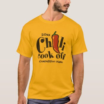 Chili Cook Off Competition T-shirt by labellarue at Zazzle
