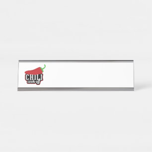 Chili Cook-Off Desk Name Plate