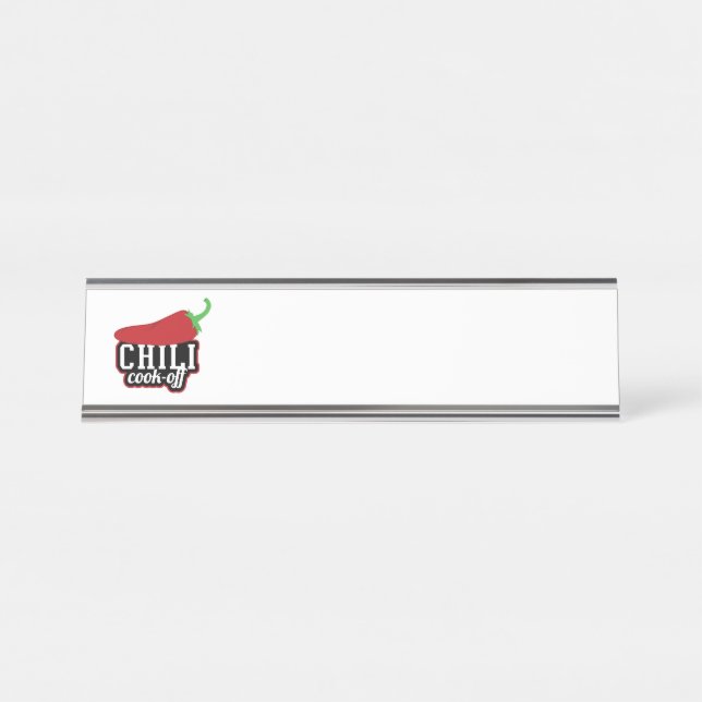 Chili Cook-Off Desk Name Plate (Front)