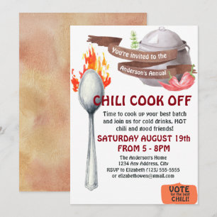 Chili Cook Off Invitation
