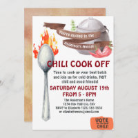 Chili Cook Off Invitation