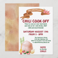 Chili Cook Off Invitation