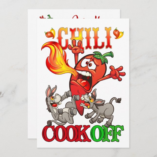 Chili Cook Off Invitation (Front/Back)
