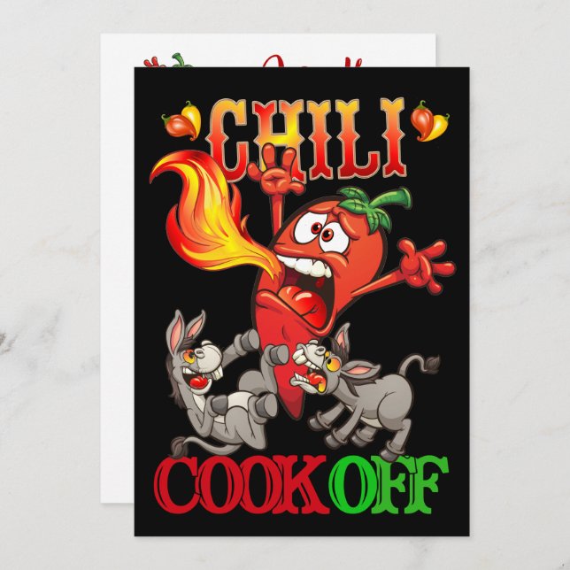 Chili Cook Off Invitation (Front/Back)
