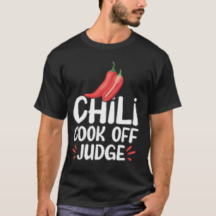 Chili Cook Off Judge Spicy Red Peppers Fun Spicy C T-Shirt