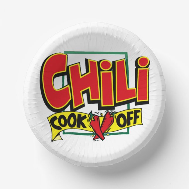 Chili cook off paper bowls (Front)