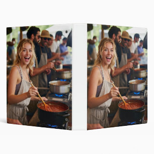 Chili Cook Off Photo Customize 3 Ring Binder