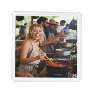 Chili Cook Off Photo Customize Acrylic Tray