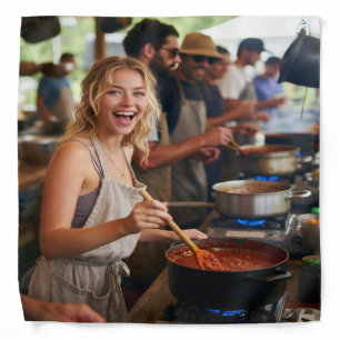 Chili Cook Off Photo Customize Bandana