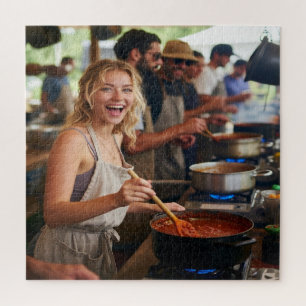 Chili Cook Off Photo Customize Jigsaw Puzzle