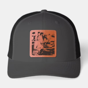 Chili Cook Off Photo Customize Leather Patch Hat