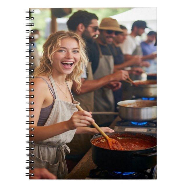 Chili Cook Off Photo Customize Notebook (Front)