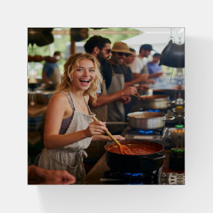 Chili Cook Off Photo Customize Paperweight