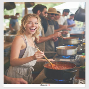 Chili Cook Off Photo Customize Sticker