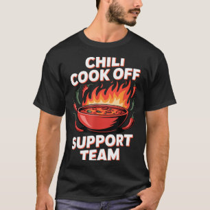 Chili cook off support team spicy lover squad -  T-Shirt