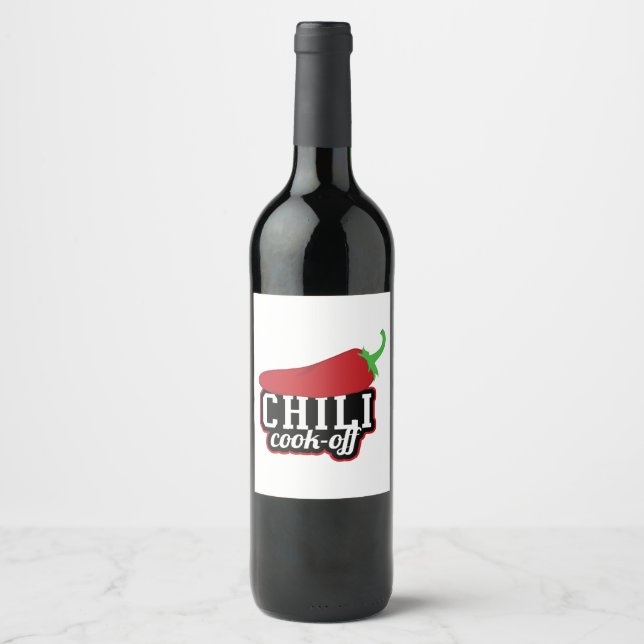 Chili Cook-Off Wine Label (Front)