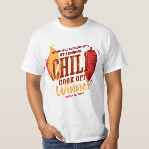 Chili Cook Off Winner  BBQ Cookout Contest T_Shirt