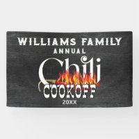 Chili Cookoff Cook Off Contest Rustic Family Party