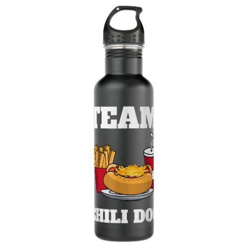 Chili Dog And Hot Dog Man And Chili Con Carne Food Stainless Steel Water Bottle