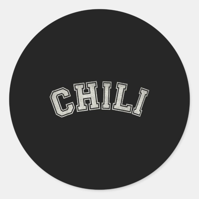 Chili, Favorite Sce, Cooking, Kitchen, Scy Stateme Classic Round Sticker (Front)