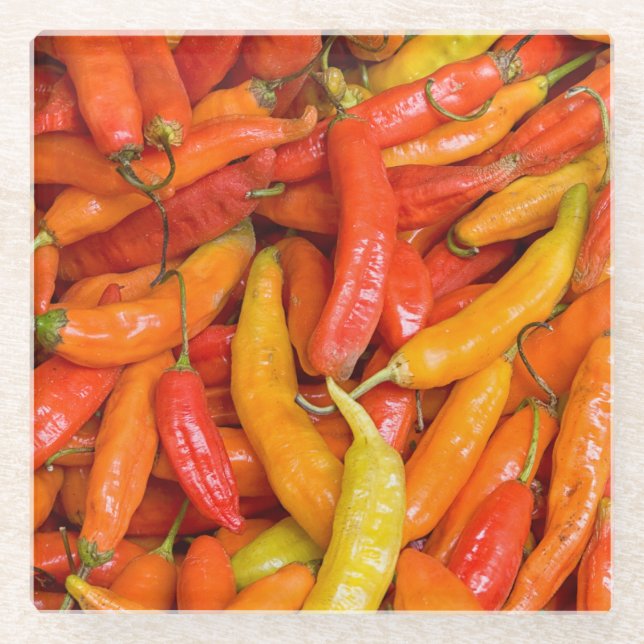 Chili Glass Coaster (Front)