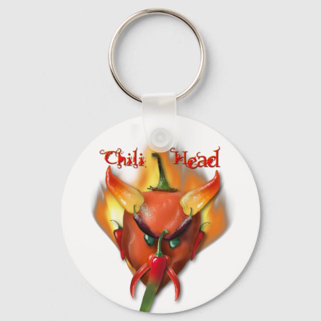 Chili Head Devil Keychain (Front)