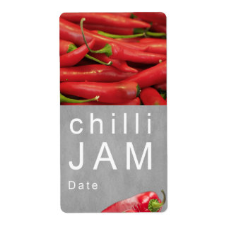 Chili jam label