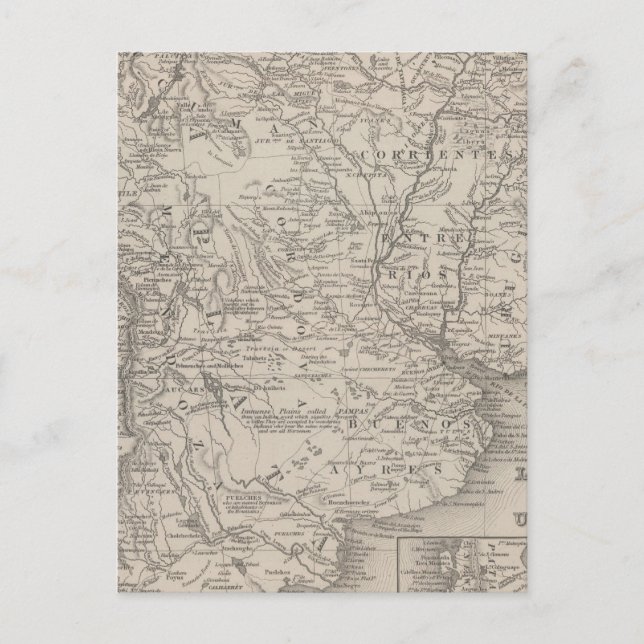 Chili, La Plata and Uruguay Postcard (Front)