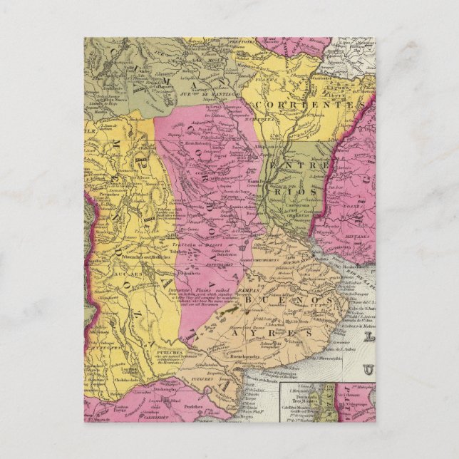 Chili, La Plata And Uruguay Postcard (Front)