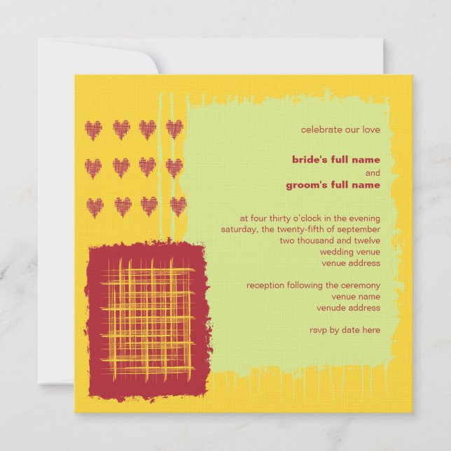 Chili Lemon Wedding Invitation (Front)