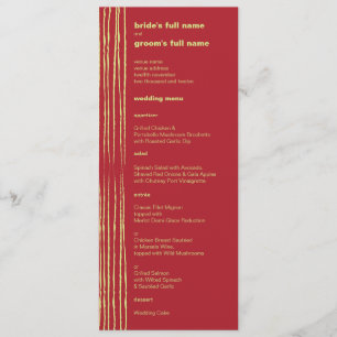 Chili Lemon Wedding Menu