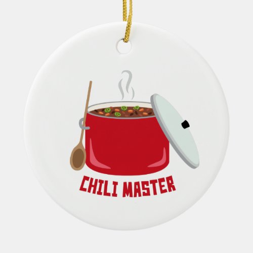Chili Master Ceramic Ornament