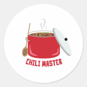 Chili Master Classic Round Sticker