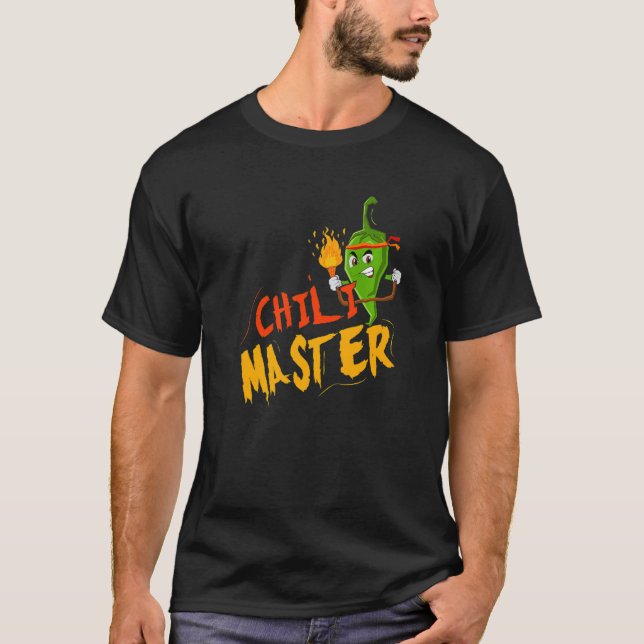 Chili Master Spicy Flavoring Pepper Foodie Food T-Shirt (Front)