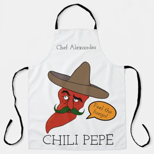 Chili Pepe Personalize Long Apron