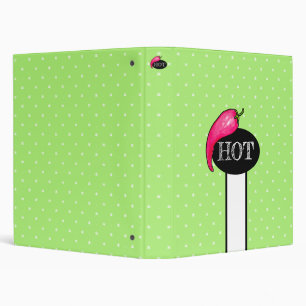 Chili pepper 3 ring binder