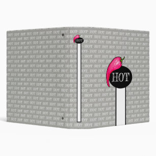 Chili pepper 3 ring binder