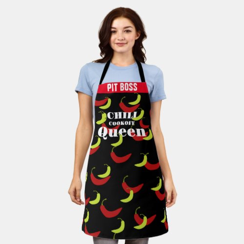  Chili Pepper Aprons Chili Cook Off Queen Womens Apron