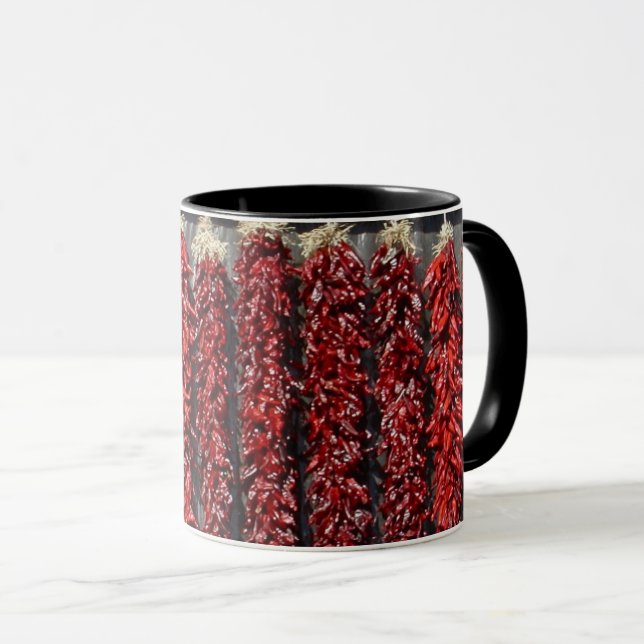 Chili Pepper Black 11 oz Combo Mug (Front Right)