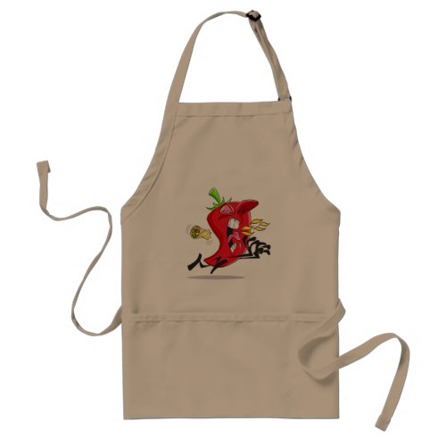 Chili Pepper Breathing Fire Apron