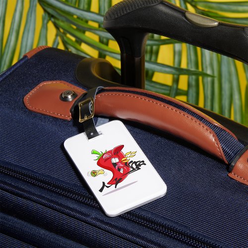 Chili Pepper Breathing Fire Luggage Tags