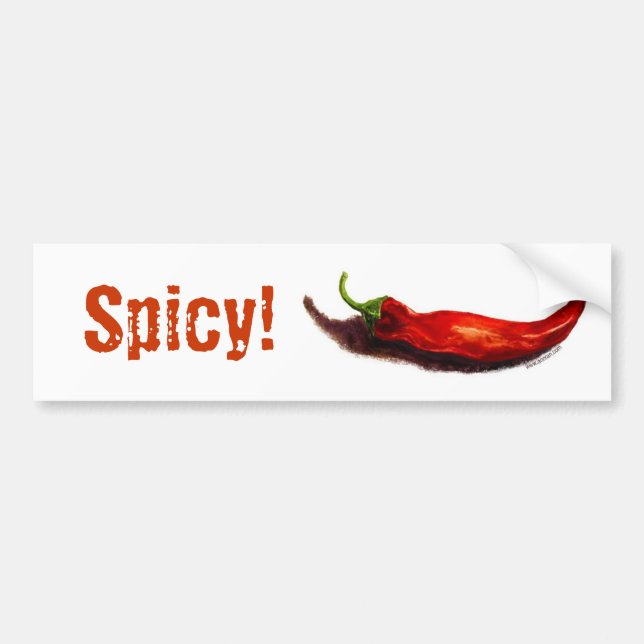 Chili Pepper Bumper Sticker #2 (Front)