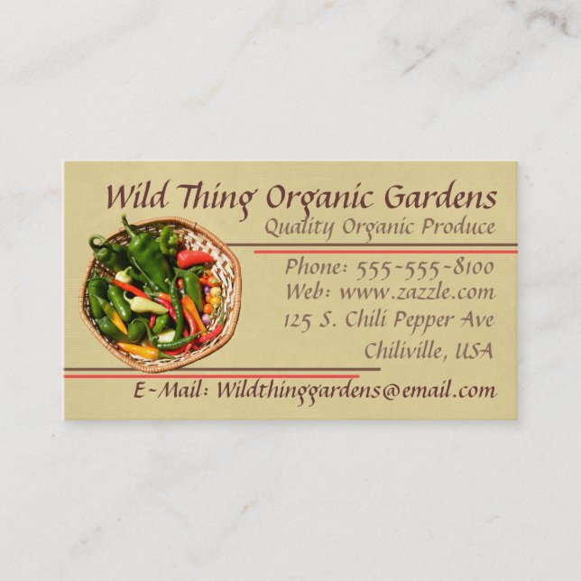 Chili Pepper Business Card (Front)