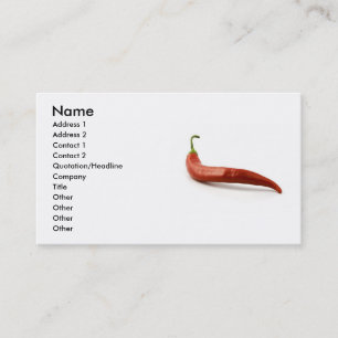 Chili Pepper Business Card