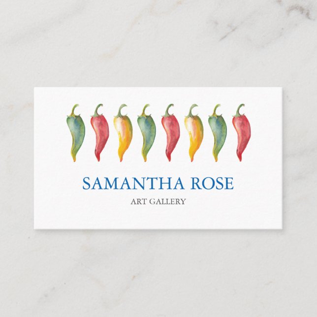 Chili Pepper Business Card or Mommy Card (Front)