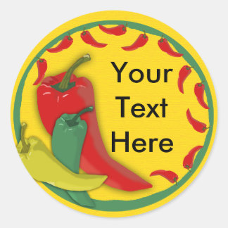 Chili Pepper Classic Round Sticker