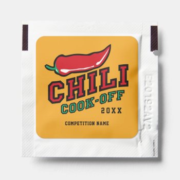 Chili Pepper Cook Off Competition Hand Sanitizer Packet by labellarue at Zazzle