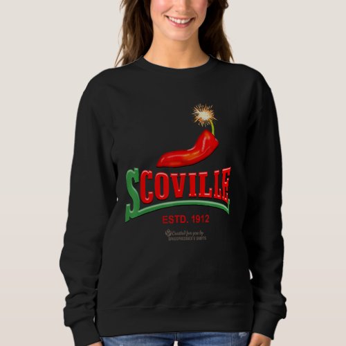 Chili Pepper Dynamite Burning Fuse Scoville Chili  Sweatshirt