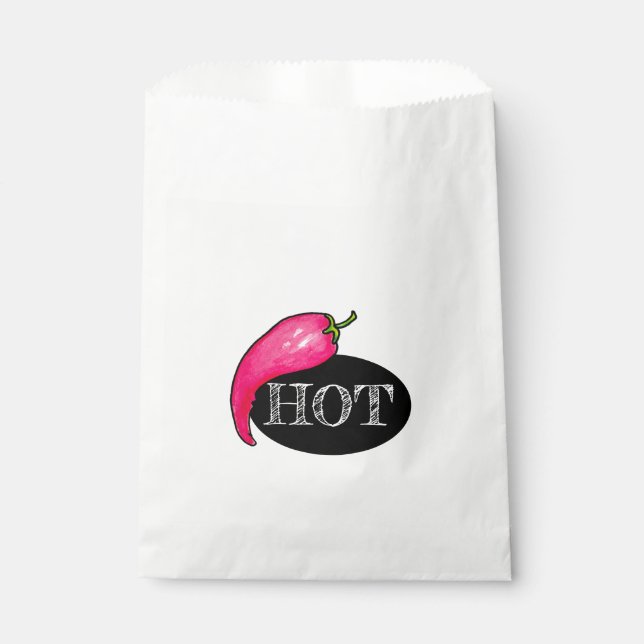 Chili pepper favor bag (Front)