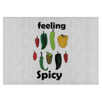 Chili Pepper Feeling Spicy Cutting Board